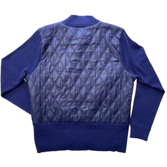 EP PRO Women's Soft Shell Bomber Golf Jacket Large Cobalt Quilted Zip Sportswear - Picture 4 of 10